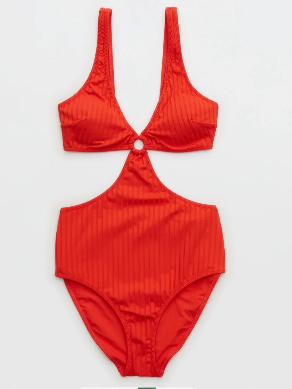 NWT Aerie Wide Rib Cut Out Ring One Piece Swimsuit